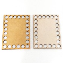 양말목공예 바구니 밑판-직사각, 1개, 가죽