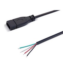 5pcs 2 핀 4 데이터 라인 25cm USB 2.0 -C 전원 공급 장치 연장 와이어 케이블 충전기 커넥터 남성 여성 플매트 카펫 러그, 02 5pcs, 04 4-pin female