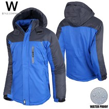 JUNSTYLE 남성 빅사이즈 바람막이 방수 자켓 등산복 셀파자켓