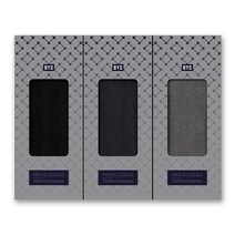 [BYC] 로얄 스트라이프 남성 장목양말 3족 세트