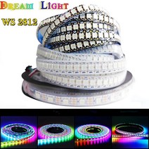 1m /5m DC 5V RGB WS2812B 개별 조정 가능 Led 스트립 2812 스마트 픽셀 라이트 블랙 화이트 PCB 방수 IP30/65/67, [01] White PCB, [04] 4m 30Leds, [02] IP65 Waterproof