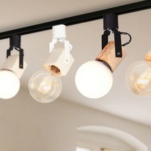 CH 원목 사각 원형 레일조명 포인트 조명 카페조명 인테리어 트랙등 레일등, 사각 화이트
