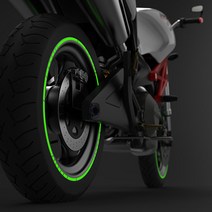 오토바이 휠스티커 18인치, 실버