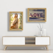 비치 원목 액자 우드 나무 벽걸이 탁상 용 미니 소형 스탠드 가족 결혼식 셀프 웨딩 포토 테이블 프레임 틀 A3 A4 20R A2 5x7 4x6 8x10 빈액자 공액자 사진 제작, 비치원목