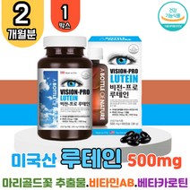식약처 인증 대용량 미국산 루테인 1박스 눈 영양제 어바틀 비전 프로 뉴테인 루텐 루테린 류테인 황반 색소 주름 눈피로 눈침침 노화 노안 효능 부모님 노인 홈쇼핑 항산화 건조 보호 영양 보조제 보충제 선물 LUTEIN, 1개