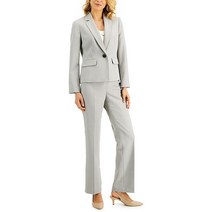 Le Suit 여성 2PC 비즈니스 바지 정장, Taupe Combo, US 14 (L)