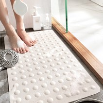 엠보 욕실 매트 화장실 바닥 미끄럼방지 발판 샤워실 욕조 논슬립 고무 깔판, 베이지