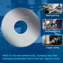 밀링 커터 커팅기 XCAN금속 절삭 공구용 50mm 슬로팅 톱 블레이드 HSS 스틸 CNC 가공 밀링 커터 디스크, 11 50x1.0x16x60T