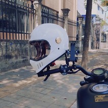 반모헬멧 스냅백 오픈페이스 할리 스즈키 BMW 오토바이 헬멧 레트로 풀 커버 크루즈 자동차, 7.2  XL