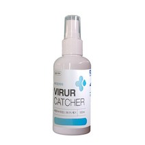살균 소독제 바이러캐쳐 인체무해 FDA 강력한 살균소독력99.99% 안전한 미산성 살균이필요한모든표면 장난감 옷장 화장대 주방 식탁 손잡이 화장실 손 피부 무독성 살균소독수, 바이러캐쳐 100ml