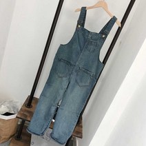 바캉스 휴양지룩 데님 멜빵 점프 수트 코디 연청 _ 2023895EA