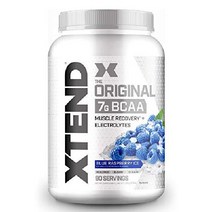 XTEND 엑스텐드 BCAA 블루라즈베리아이스 파우더 아미노산 무설탕 근육회복 90인분, 블루 라즈베리 아이스, 90인분 (1팩)