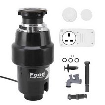 음식물처리기 76000a 가정용 가전제품용 34hp 조용한 모터 쓰레기 처리 분쇄기가 있는 음식물 쓰레기 처리기 주방 쓰레기 처리기, 76336a 무선, 영국