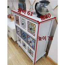 엔틱 서랍장 북유럽 복고풍 가구 약장 침실 거실 현관 인테리어 빈티지 수납장, 구제그레이9미디움A