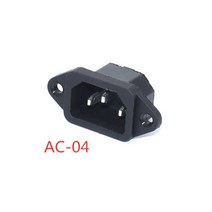 AC 전원 소켓 오순절 로커 스위치 3 핀 빨간색 LED 250V 10A 퓨즈 암수 인렛 플러그 커넥터 2 홀 소켓 마운트 1 개, 09 AC-04