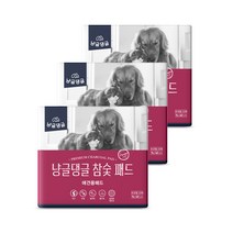 냥글댕글 미끄럼 방지 논슬립 국산 참숯 애견 배변패드, 60매
