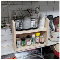 식탁위수납장 양념선반 원목 식탁 정리대 수납장 미니서랍장 주방정리