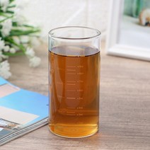 [로하티]눈금패턴 내열 유리컵(350ml) (오렌지)
