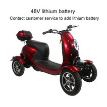 노인전동차 장애인 전동휠체어 스쿠터 위한 4 륜 전기 편리한 소형 가정용 LED 20A, 1.A