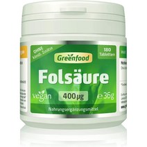 그린푸드 엽산 400mcg Greenfood Folic Acid 180정