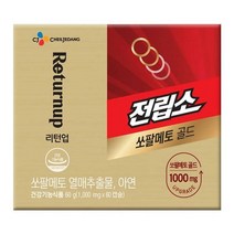 CJ 리턴업 전립소 쏘팔메토 골드 1000mgX60캡슐(2개월) 부모님 명절 회사 직원 어버이날 선물, 12set