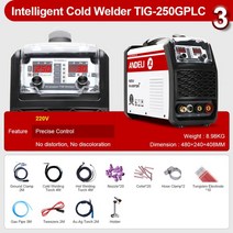 논가스 용접기 휴대용 레이저 알곤 아크 co2 andeli 220v 콜드 용접 기계, 협력사, 220gplc p3