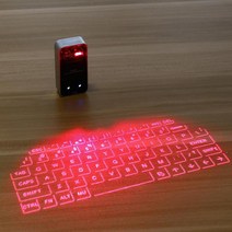 홀로그램 가상 키보드 레이저 프로젝터 무선 미니 블루투스 신기한핫템, Black KB560