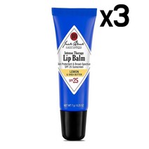 잭블랙 립밤 레몬 시어버터 SPF25 3팩 Jack Black Lip Balm
