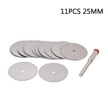 밴드쏘 6/11pcs 원형 톱 블레이드 소형 세트 샌딩 그라인드 휠 목공 금속 디스크 액세서리 전기 슬라이스, 05 11pcs 25mm, 05 11pcs 25mm