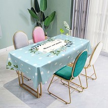 감성디자인 방수식탁보 식탁커버 테이블커버, 100×140 (2인용), 03. 도트 식탁보