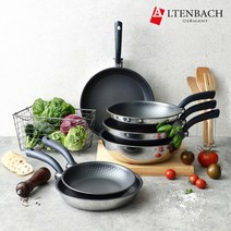ALTENBACH 알텐바흐 통5중 스텐 인덕션 프라이팬 엑스칼리버 코팅, 후라이팬 22cm