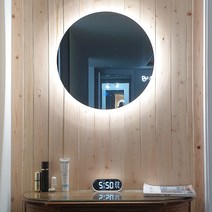 빛이야기 로라 LED 거울벽등 [Lora Mirror] 조명거울 거울조명 LED조명거울 욕실거울 화장대거울 미용실거울 주문제작 조명거울 원형 타원 직사각, 원형 600파이-노터치
