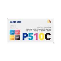 삼성 CLT-K510S CLT-P510C SL-C563W SL-C563FW SL-C513W C513 C510W C510 정품 토너, CYAN, MAGENTA, YELLOW, BLACK, 1개
