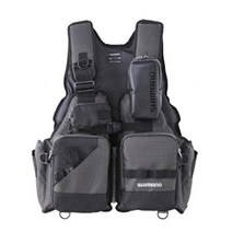 시마노 shimano VF-024u 낚시조끼 고정된 수납공간 주머니 블랙 유니섹스 남여공용, .