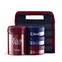 트윙고 캡틴 보온도시락 죽통세트 1140ml