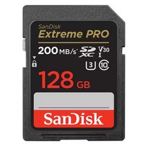 샌디스크 익스트림 프로 SD 메모리카드 SDSDXXYD-128G, 128GB