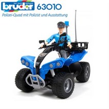 브루더 63010 B월드 경찰 4륜구동ATV + 경찰관 피규어