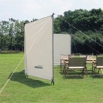 캠핑 윈드스크린 사이드월 사이드어닝 캠핑바람막이, 브라운