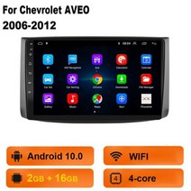 Chevrolet AVEO T250 2006-2012 용 자동차 라디오 안드로이드 자동 멀티미디어 GPS 트랙 카플레이 10.1 4G + 64G 2din DVD, (2G 16G)No camera