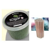 금강월드 천연 솜사탕 설탕 솜사탕용 컵설탕 450g (메론) + 솜사탕용 젓가락 50개