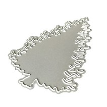 크리스마스 크리스마스 나무 금속 절단 다이 스텐실 스크랩북 DIY 앨범 스탬프 카드, 은