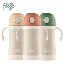 푸고 프리미엄 뉴트럴 유아용 빨대컵 350ml TKFE-350, 뉴트럴그린(GR), 1개
