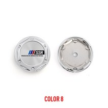 SSR 휠용 휠 센터 방진 로트당 4 68mm 휠캡 커버 스티커 자동차 너트 보호 야광세트 가드 허브, 8.COLOR 8