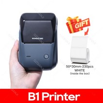 스티커인쇄기 라벨제작 폼텍라벨지 스티커라벨기Niimbot-B1 열전사 블루투스 무선 미니 모바일 라벨 스티커, 01 1 Printer
