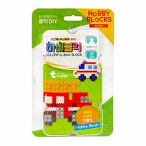하비블럭 DIY - 구급차 소방차 set레고아트 블럭아트 block lego 창작 조립, 본상품