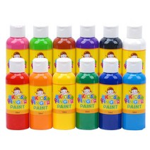 KA미술재료 핑거페인트120ml 12색 세트