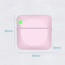포토 프린터 휴대용 미니 포켓 사진 인쇄 200 인치 당 점 무선 모바일, Pink+호주