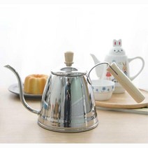 핸드 드립 커피 티포트 주전자 2종 아이스티 스텐 티포트추천 밀크티 꽃차 소믈리에 탕약 스테인레스티포트, 소