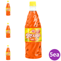 오렌지시럽 1kg 5개 과일시럽 오랜지시럽 슬러쉬 칵테일 소스 농축액 홈카페시럽 orange syrup 음료베이스 칵테일시럽 칵테일재료 모히또시럽 엘더플라워시럽 과일농축액