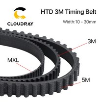 벨트샌더 HTD3M PU 오픈 벨트 3M 5mm - 40mm 타이밍 전송 폴리 우레탄 CO2 레이저 조각 기계 절단, [06] 15mm, [01] 1M